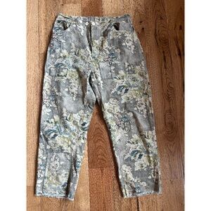Jaded Gypsy Camo Patch Cute lightweight spring pants XL Like New 🌸